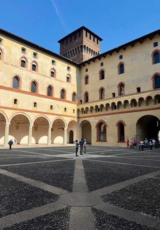 Corte Ducale courtyard at Castello Sforzesco